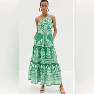 FARM Rio Sweet Garden Green Maxi Dress